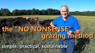 quotNO NONSENSEquot GRAZING a hybrid method for small farms [upl. by Mhoj]