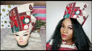 DIY Statement Head Piece African Zulu Headdress Isicholo [upl. by Ecar]