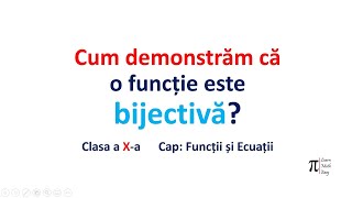 Clasa X Functie bijectiva [upl. by Ahcrop]