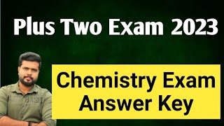 Plus Two Chemistry Answer key [upl. by Ellehcor]