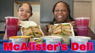 McAlisters Deli  First time trying  Mukbang Eating Show  Mz Louisiana Housewife [upl. by Attekal235]