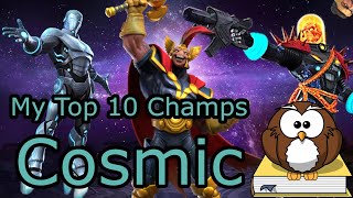 My Top Cosmic Champions in MCOC  January 2025 [upl. by Boynton37]