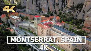 Montserrat Catalonia Spain 4K Drone [upl. by Michaele]