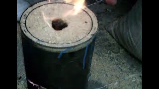 ESTUFA CASERA DE LARGA DURACIONHOMEMADE STOVE [upl. by Perrins]