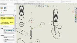 Assembly Drawing  SolidWorks 2018 Tutorial [upl. by Helms33]