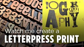 Watch the Letterpress Printing Process Step by Step  Graphic design tutorial [upl. by Akinor411]