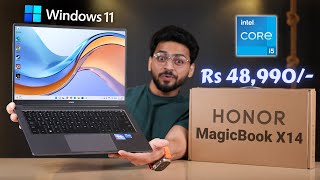 Best Budget Laptop 💻  HONOR MagicBook X14 2023 At ₹48990 🔥  Intel Core i5 amp Fingerprint ⚡️ [upl. by Obrien]