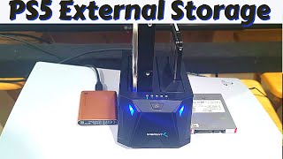 PS5 External Storage Options with Internal HDD and SSD  PS4 [upl. by Flossie]