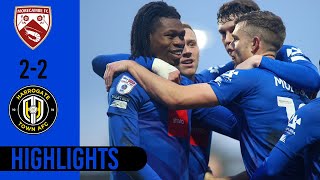 Morecambe vs Harrogate Town highlights [upl. by Tirrag]