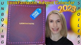 LOOKFANTASTIC 2023 ADVENT CALENDAR UNBOXING [upl. by Lleznod]