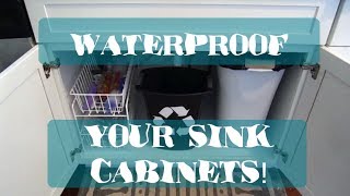 How To Waterproof Your Sink Cabinets [upl. by Nobell]