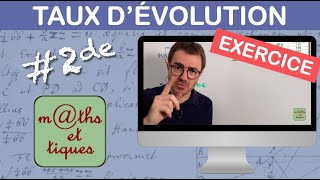 EXERCICE  Appliquer un taux dévolution coefficient multiplicateur  Seconde [upl. by Rather777]