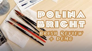 My thoughts on Polina Bright Watercolor Brushes  Review  Demo [upl. by Aipotu]