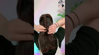 try this new amp easy braid hairstyle hack shorts beautyframe hairstyletutorial ytshorts [upl. by Won]