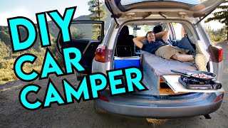 How to Turn Any SUV Into a TINY CAMPER No Permanent Modifications [upl. by Yenffad]