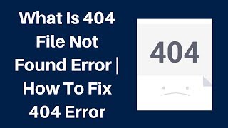 what is 404 file not found error  How to fix 404 error [upl. by Sommers643]