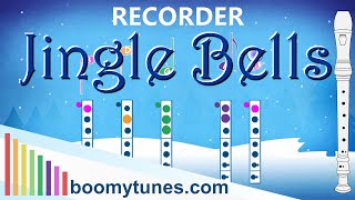 Jingle Bells  RECORDER Play AlongHow to Play [upl. by Yrrol197]