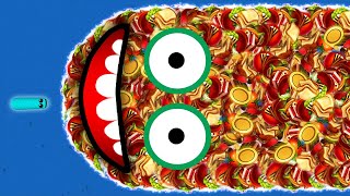 WORMSZONEIO 001 BIGGEST SLITHER SNAKE TOP 01  Epic Worms Zone Best Gameplay 20 [upl. by Ulrich]