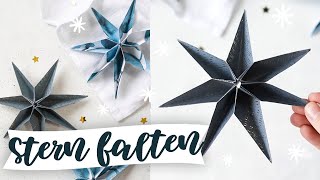 Sterne basteln  Einfache Anleitung zum Falten für Weihnachten  TRYTRYTRY [upl. by Nadabb]