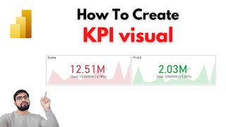 How To Create a KPI visual in Power BI [upl. by Season]