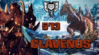 MHW Iceborne  MR Glavenus  Solo 513 Charge Blade [upl. by Devlen]