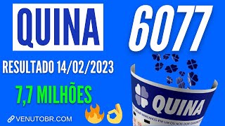 🍀 Resultado Quina 6077 [upl. by Sidnala]