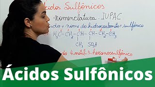 Química Orgânica  Ácidos Sulfônicos [upl. by Yellehs]