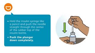 How to prepare and inject with an insulin syringe [upl. by Hedwig966]