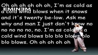 Eminem Cold Wind Blows Lyrics [upl. by Nylatsyrk]