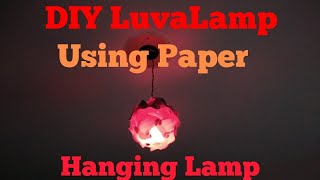 30 Piece Luvalamp using Paper  DIY Easy Paper Lamp  DIY Paper Lantern  DIY Christmas lamp [upl. by Eadwina]