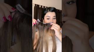 Extensiones de clip en minutos 😍 irresistiblemehair hairextensions [upl. by Ozan]