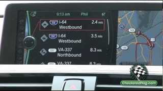 How To Use Navigation System in BMW 3 Series with BMW iDrive [upl. by Airel55]