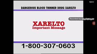 PULASKI amp MIDDLEMAN TV COMMERCIAL XARELTO WARNING ISPOTTV [upl. by Arinayed]