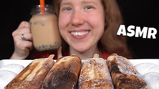 ASMR BOBA TEA ICE CREAM amp MOCHI MUKBANG No Talking EATING SOUNDS [upl. by Netsreik]