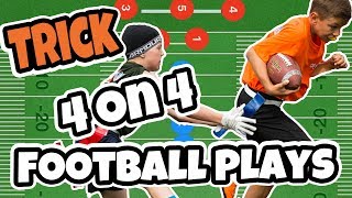 4 on 4 Flag Football Trick Plays [upl. by Bahe297]