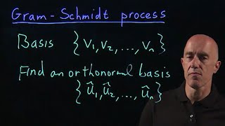 GramSchmidt process  Lecture 19  Matrix Algebra for Engineers [upl. by Solracesoj]