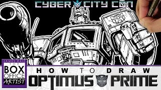 HOW TO DRAW TRANSFORMERS OPTIMUS PRIME [upl. by Horten]