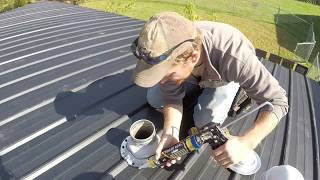 HOW TO INSTALL A METAL ROOF BOOT [upl. by Cirdla333]