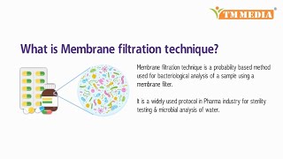 Membrane Filtration method in Pharmaceutical industry [upl. by Vinay]