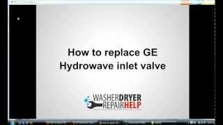 How to replace inlet valve on GE Hydrowave [upl. by Shlomo]