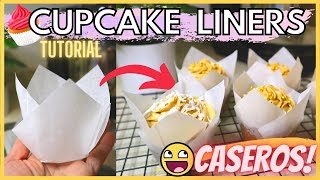 COMO HACER CAPACILLOS DE PAPEL🧁 para CUPCAKES o MUFFINS [upl. by Necila]