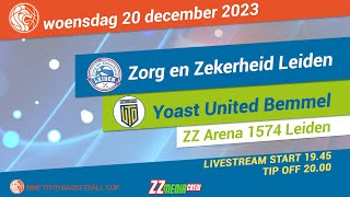 Zorg en Zekerheid Leiden  Yoast United Bemmel TOTO Basketball Cup 20 dec 2023 [upl. by Cohlette]