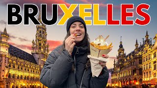 24h a BRUXELLES CIBO tipico e TOUR della città [upl. by Wenz161]