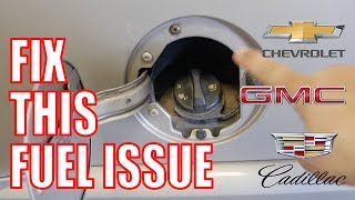 Gas Tank Wont Fill Escalade Vapor Canister Vent Valve Solenoid FIX [upl. by Gee412]