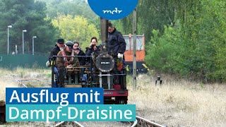 Elblandbahn bringt DampfDraisine auf die Schiene  MDR SACHSENSPIEGEL  MDR [upl. by Ovida333]