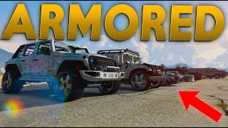 Showcasing all the ARMORED CARS in GTA Online [upl. by Gilchrist459]