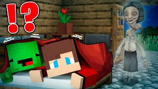 JJ and Mikey Hiding Under A Blanket From SCARY TEACHER LITTLE NIGHTMARES  in Minecraft Maizen [upl. by Karwan]