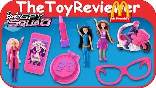 2016 Barbie Spy Squad McDonalds Happy Meal Toys COMPLETE SET 8 Unboxing Toy Review by TheToyReviewer [upl. by Ihc]