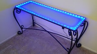 LED Glass Table HOW TO [upl. by Nennahs282]