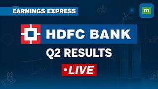 Live HDFC Bank Q2 Earnings  Net Profit Rises 50 To Rs 15976 Crore  Results amp Future Outlook [upl. by Yerac]